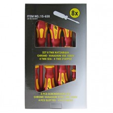 Κατσαβίδια Σετ 8τεμ. C.V. VDE Μόνωση 1000V 